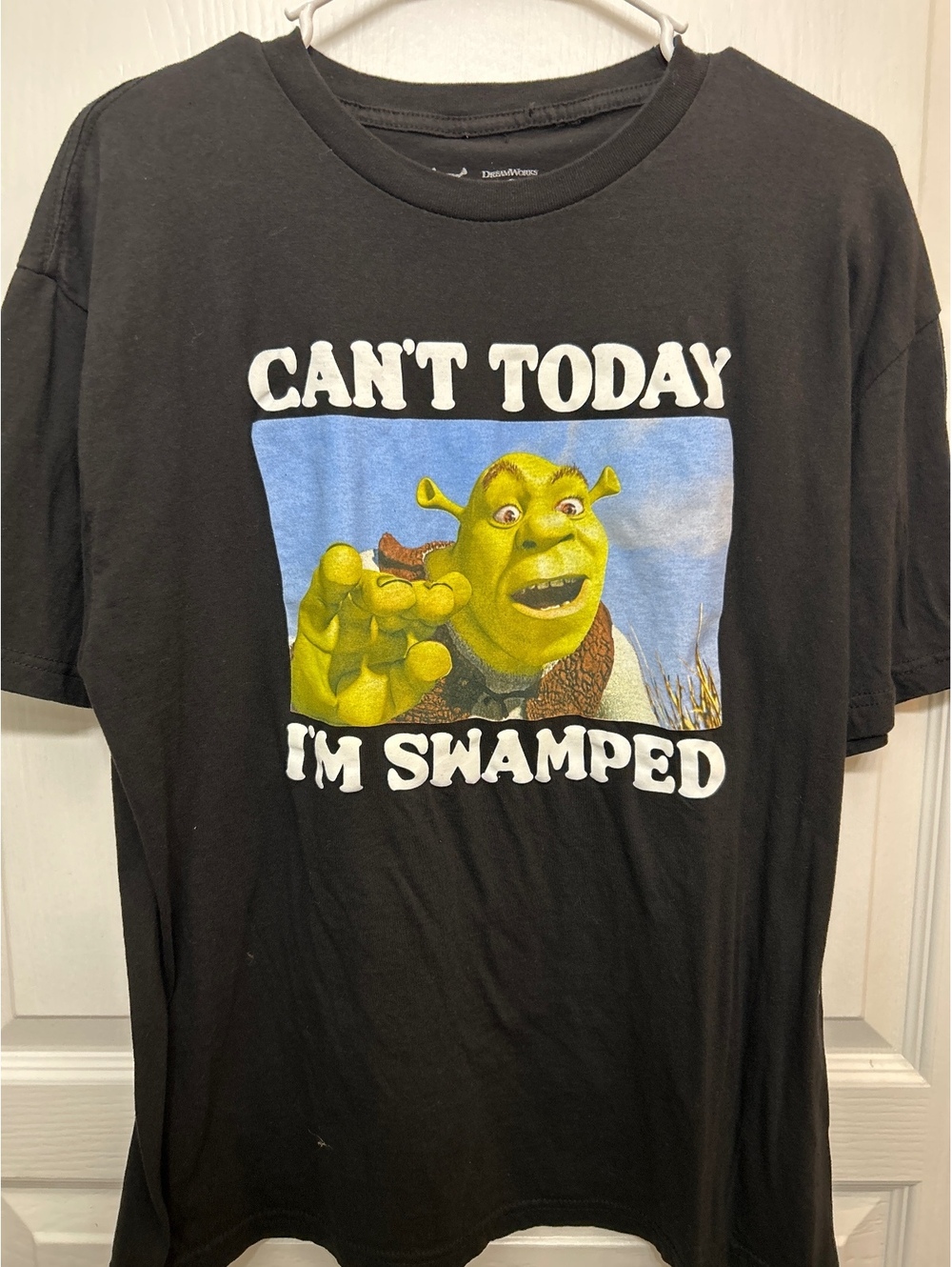 DreamWorks Shrek Black Graphic T-Shirt Size Large